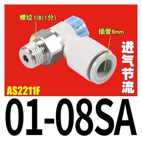 Valve d'accélérateur AS2211F-01-08SA régulateur de débit d'air - 3