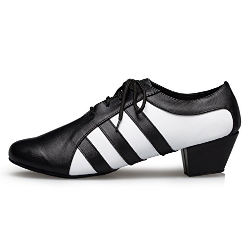 Minishion Men's TH176 Lace-up Stylish Leather Wedding Ballroom Latin Taogo Dance Shoes2