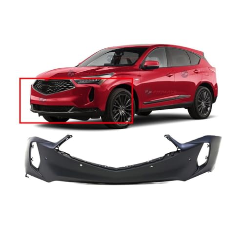 Image of Compatible with Acura RDX 2022-2024 Front Bumper Cover | Primed, With Parking Sensor Holes, With Parking Sensors, Ready to Paint, OEM 04711TJBA30ZZ, AC1000210