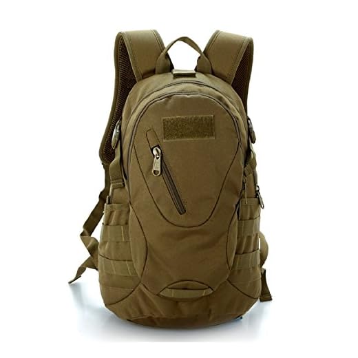 Lemonbest® 20L Wargame en plein air Sac à dos Voyage d'exploration Sac à dos Sac à dos Marron