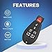 Keyless Entry Remote Compatible for Chrysler Town and Country Dodge Grand Caravan 2008 2009 2010 2011 2012 2013 2014 2015 2016 2017 2018 Car Keyless Entry Remote Control M3N5WY783X IYZ-C01C