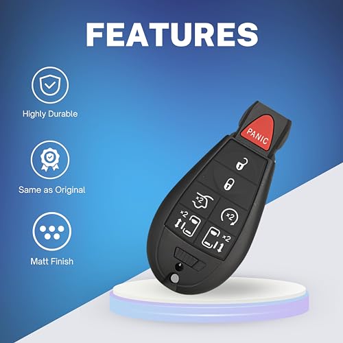 Keyless Entry Remote Compatible for Chrysler Town and Country Dodge Grand Caravan 2008 2009 2010 2011 2012 2013 2014 2015 2016 2017 2018 Car Keyless Entry Remote Control M3N5WY783X IYZ-C01C by Smart Key Solution - Image 8
