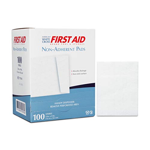 Compresses stériles American Blanc Croix pour changer un pansement sans douleur