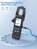 FNIRSI DMC-100 Clamp Meter 9999 Counts TRMS, 600A AC/DC Amp Meter - 7