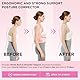 Vicorrect Posture Corrector für Frauen und Männer: Rückenstützband zur Linderung von Schmerzen im oberen Rücken und in den Schultern (Rosa, M)