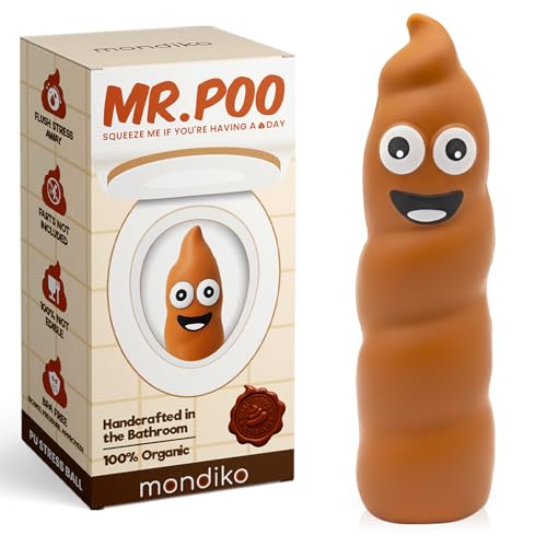 Mr. Poo Squishy Toy - Funny Stress Ball for Kids...
