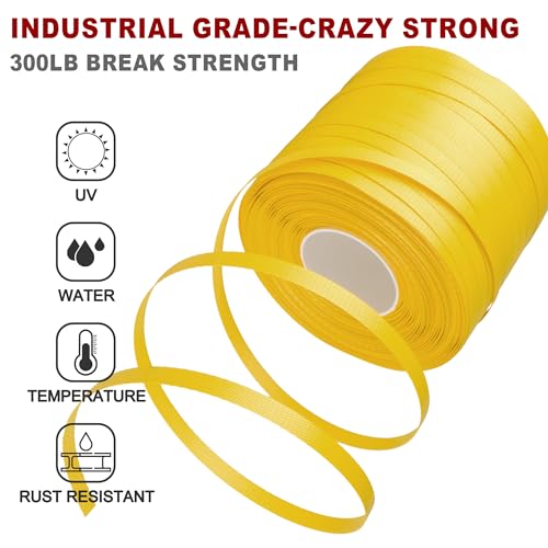 heavy duty packaging 1234 x 1000 polypropylene pp strapping with self dispensing box kit - industrial grade pallet strapping300 lbs break strength