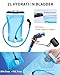 Blue Quartz Hydration Backpack with 2L Water Bladder, Hiking Water Backpack for Women Men, Lightweight Cycling Daypack with Phone Pocket & Helmet Net Bag, Hydration Pack for Biking, Running, Skiing