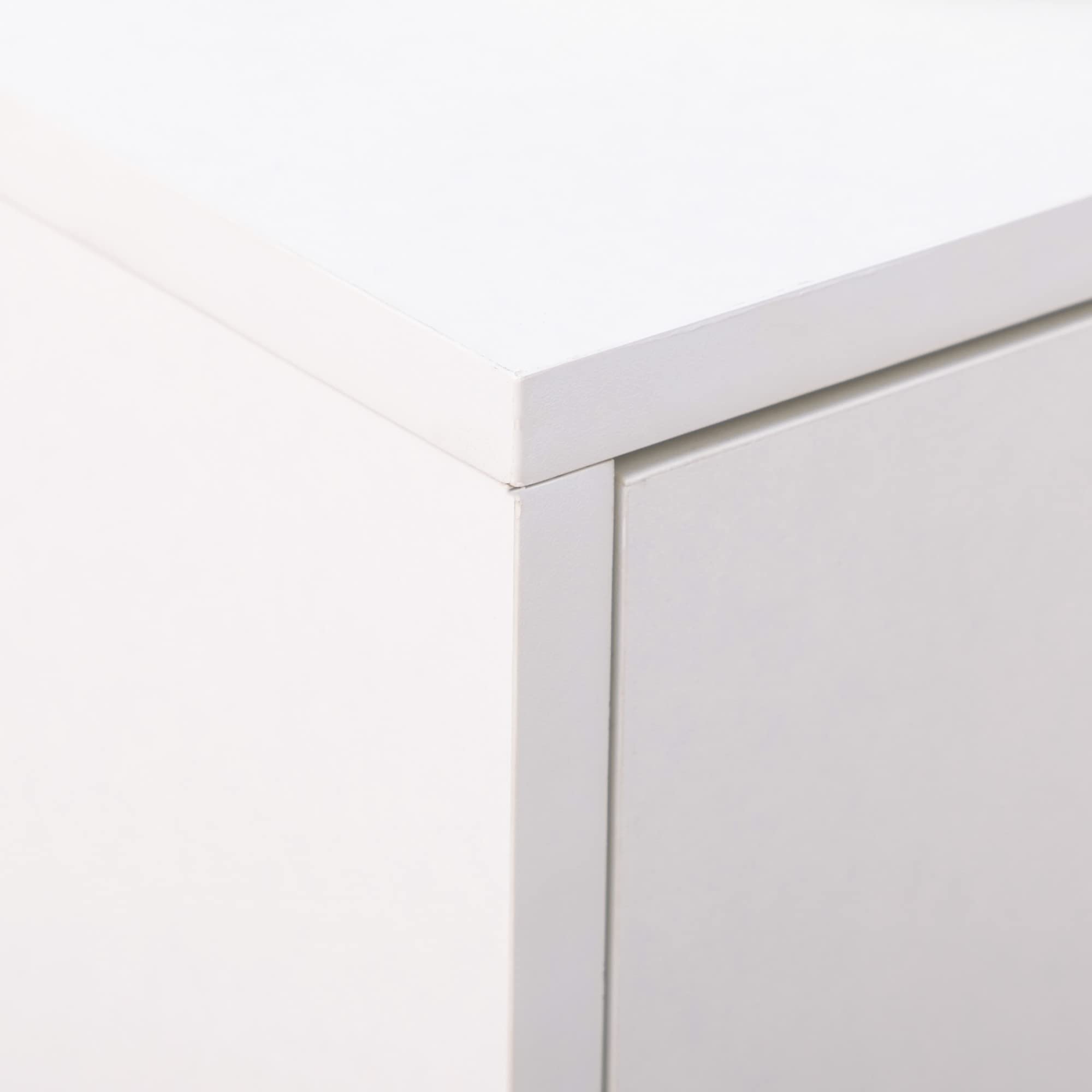 HOMCOM Mobile Portascarpe, Scarpiera Moderna per 12 Paia di Scarpe con 2 Ante a Ribalta e Cassetto, in Truciolato, MDF e Metallo, 75x26x110 cm, Bianco