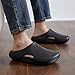 xhuoqdk Fashion Clogs for Men Non Slip Cloud Slides Comfortable Indoor Outdoor Pillows Closed toe Sandals for Women Trendy Beach Shoes Summer (Black-41)