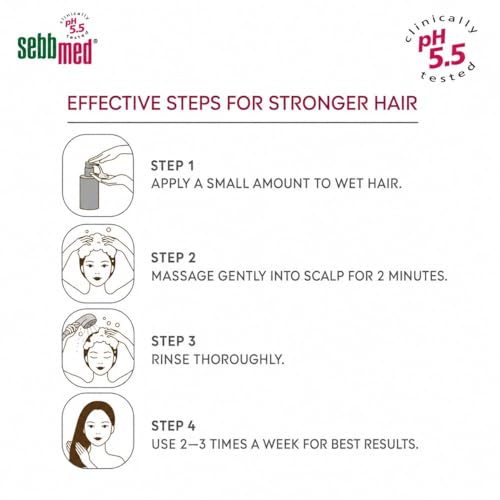 Image of Sebb Med Hair Care Everyday Shampoo | pH 5.5 Clinically Tested | Soothing Shampoo for Sensitive Scalp | Hydrating & Mild Formula for Daily Use
