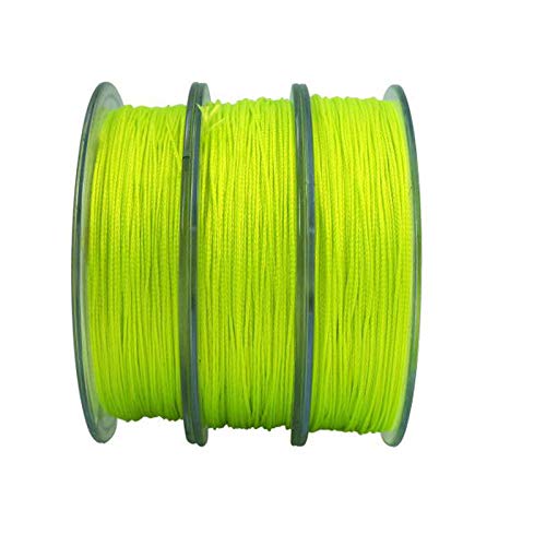 Aventik Fly Fishing Backing Dacron 25Lb 330 yd Fly Tying Equipment Super Silm (Yellow,25LB,330yds)