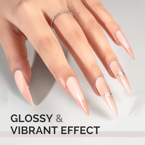 Image of MelodySusie 15ML Nude Pink Gel Nail Polish,Nails Soak Off UV LED Milky Nude Gel Polish Gift for Women Nail Art Manicure Salon DIY Nail Design Decoration at Home-A2401
