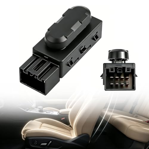 Upgraded 6 Way Power Seat Adjust Switch Driver Side for Fo-rd, Lin-coln