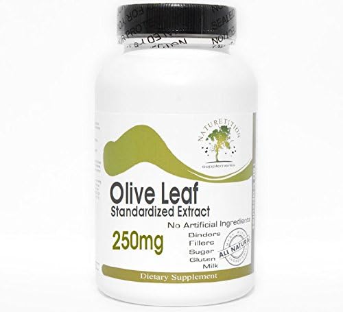 Olive Leaf Standardized Extract 250mg ~ 200 Capsules - No Additives ~ Naturetition Supplements