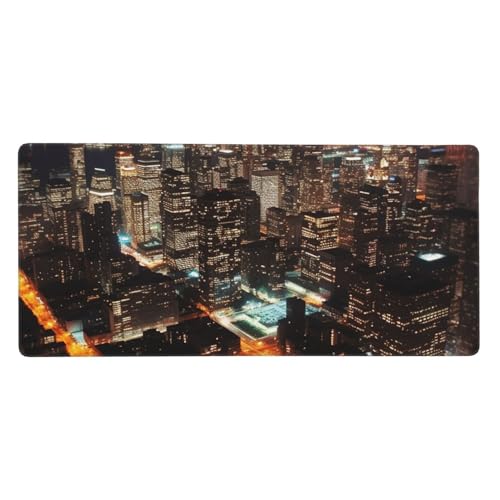 Grand tapis de souris de jeu XXL 40x90 cm antidérapant avec bords cousus