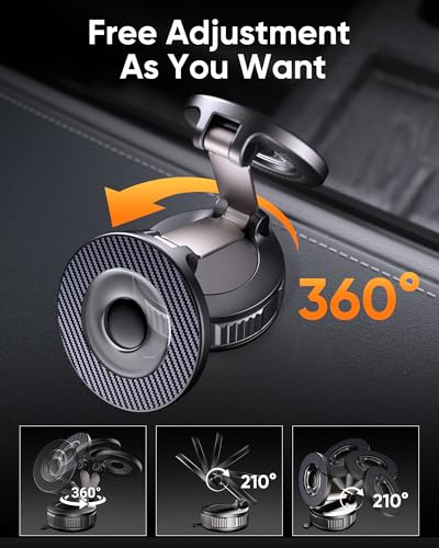 NKNZLY Vacuum MagSafe Magnetic Car Mount (Dashboard/Windshield) — view 7