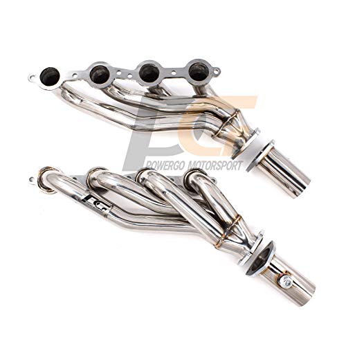 POWERGO MOTORSPORT 1100003630 Exhaust Headers 1-5/8 x 2-1/2 in. 304 Stainless Steel for LS Swap (LS1/LS2/LS6/LS7) for C10 C1500 Suburban Blazer Camaro Firebird Chevelle El Camino Caprice Impala Nova - Image 4
