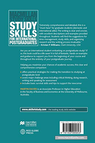 Study Skills for International Postgraduates