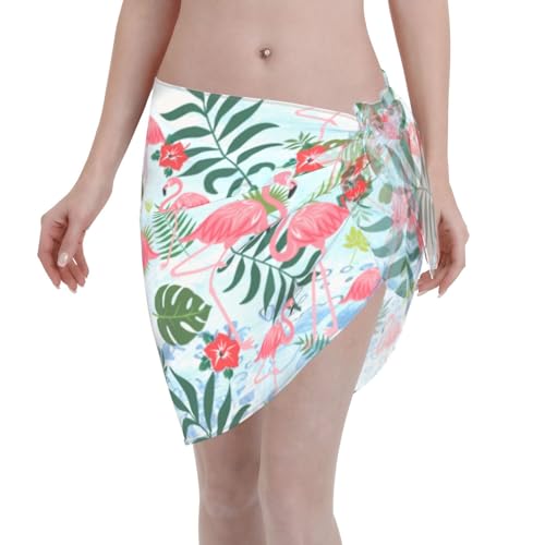 Image of Yellow Rubber Duck Beach Sarong Womens Swimsuit Wrap Cover Up Pareo Sheer Chiffon Summer Bikini Wraps