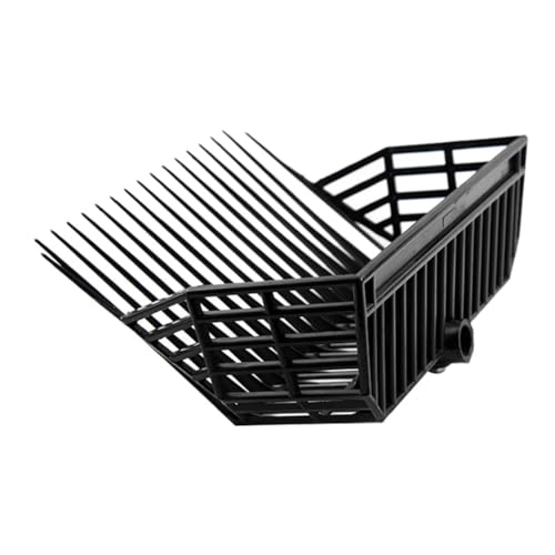 Lizusidtsy Manure Fork Replacement Pitchfork, Horse Manure Rake for Picking Up Manure, Black