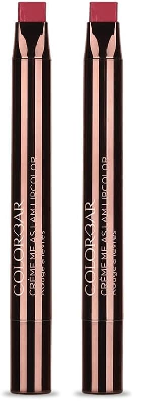 Image of Colorbar Creme Me As I Am Lipcolor After Work - 004 | All Skin Type | Hydrating | | Long Wearing | Full Coverage (Pack of 2)