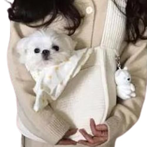 ペットスリング 犬 猫用 スリングバッグ ドッグ 小型犬 お出掛け お散歩 軽量 コンパクト 洗える 繰り返し使える 調整可能 通気性 多用途 おしゃれ 安全ロック 抱っこ紐 収納便利