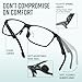 IBOANN Carbon Blue Light Blocking Glasses Men for Computer, Gaming, Metal Frame Night Driving Glasses for Man