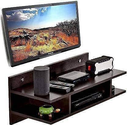 ANB Enterprises Wall T.V Set up Box Stand &T.V Entertainment Unit Set up Box Stand Hanging Mounted Floating MDF Home Decoration, Living Room, Bedroom, Storage, Living Room Colour :- Brown