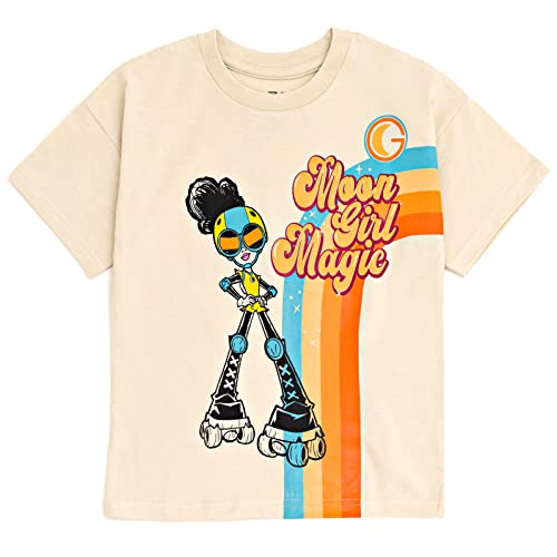 Image of Marvel Girls Oversized Drop Shoulder T-Shirt and Bike Shorts Outfit Set Toddler to Big Kid Sizes (2T - 14-16)