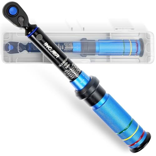 INGJER Torque Wrench, UPGRADE Mini 1/4' Drive Click Torque Wrench,20-240in.lb,Dual-Direction Adjustable 72 Tooth Click 1/4 InchTorque Wrench Bicycle for Bike, Motorcycle,Professionals & DIYers