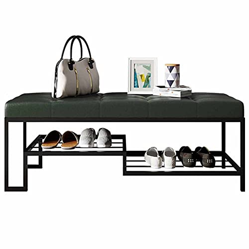 Banc à chaussures double niveau 45 cm de hauteur en fer robuste