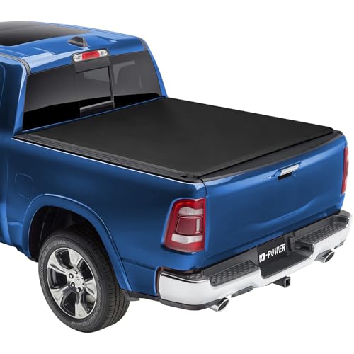 KD-Power Ram 1500 Bed Cover 5.7FT Soft Tri-fold Tonneau Truck Cover for Ram 1500 2009-2026 (Incl. Classic & New) 5.7FT Bed Without Rambox