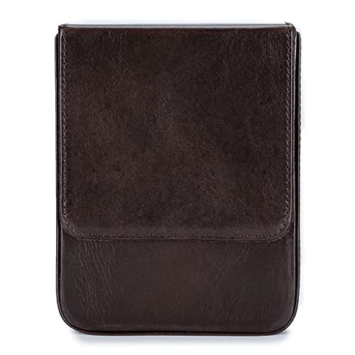 HIONJIN Leather Pen Storage Box with 6 Handmade Drawer Office Water Boxes(E)