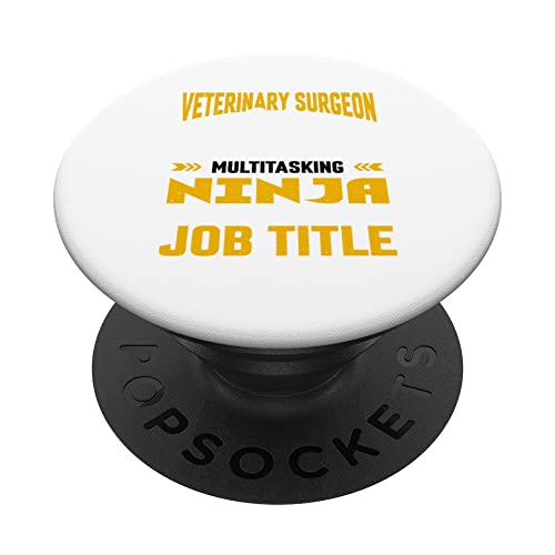 Gifts Shirt for Veterinary Tech Co. - Veterinary Surgeon Job Title - Vet Veterinary Surgery Doctor PopSockets PopGrip Interchangeable