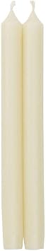 Caspari Straight Taper 12 Inch Candles in Ivory, 2 Count