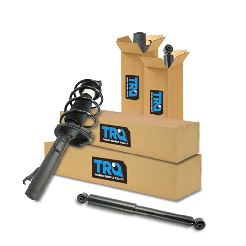 Image of TRQ Complete Strut Assembly & Shock Absorber Kit Complete Strut & Coil Spring Assembly Compatible with 2010-2013 Ford Transit Connect