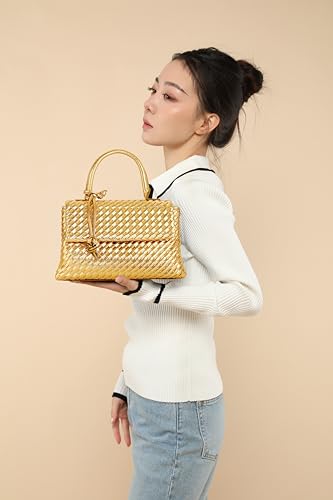 Bolso bandolera tejido para mujer miniatura 2