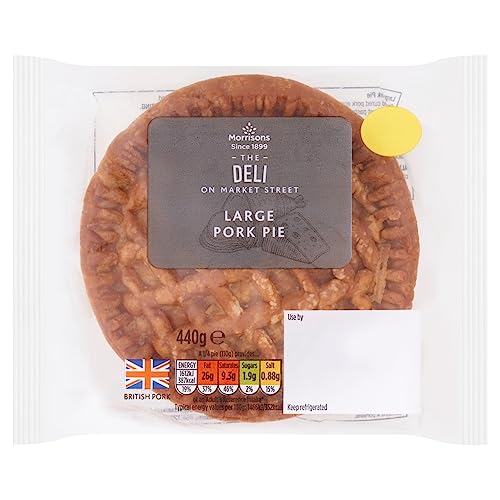 Morrisons Market Street Deli Large Pork Pie 440g