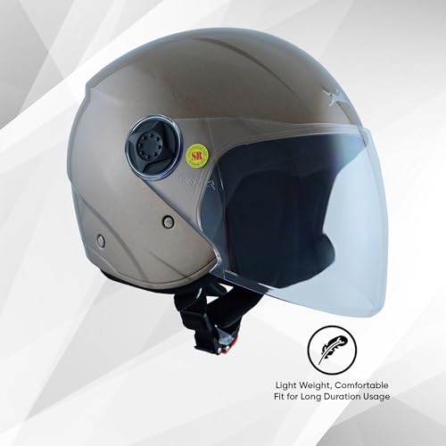 Image of TVS iQube Open Face Helmet for Men & Women | ISI Certified
