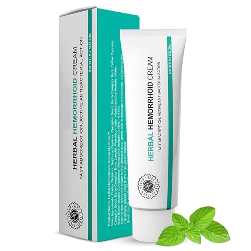Herbal Crème pour hémorroïdes, crème anti-hémorroïdes soulage l'inconfort, pour hommes et femmes (1 PCS)