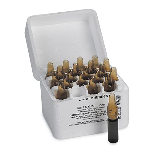 Hach 2373220 m-FC 2mL Glass Ampules, (Pack of 20)