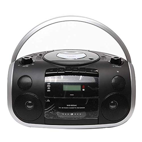 Fernbedienung Retro Boombox CD-Player, Kassettenrekorder, UKW-Radio,Schwarz