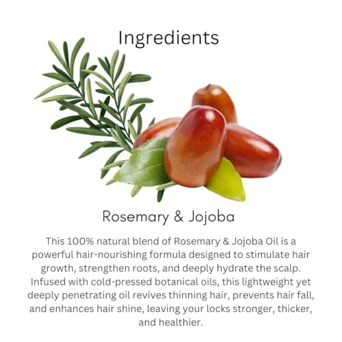 Image of Khadi Rosemary & Jojoba Hair Oil 200ml | Oil For Hair Growth, Dry & Frizzy Hair | Non Sticky, Paraben & Mineral Oil Free | Suitable for All Hair Types | Daily Use for Men & Women