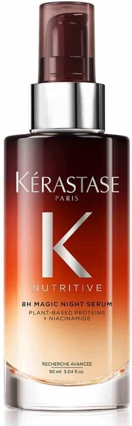 Kérastase, Nutritive, Siero Notturno Nutriente, Per Capelli Secchi, Azione Rivitalizzante, Con Proteine di Origine Vegetale e Niacinamide, Siero Notturno 8h Magic Night Serum
