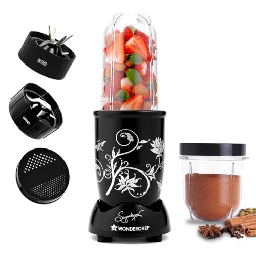Wonderchef Nutri-blend 500W Mixer Grinder, 22000 RPM Motor, Smoot...