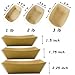 [150 Pack] 1lb 2lb 3lb Kraft Brown Paper Food Trays - Disposable Grease Resistant Serving Plate, Paperboard Boat Basket for Parties Fairs Picnic Carnival Holds Tacos Nachos Fries Hot Corndog, 50 each