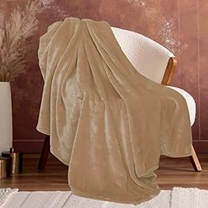 Fleece Brown Throw Blanket for Couch Cozy Soft Blankets & Throws Lightweight Fleece Fall Fuzzy Blanket Couch Chairs Sofa…