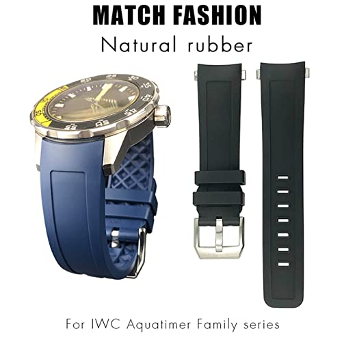 Bracelet libération rapide silicone étanche pour IWC Aquatimer 22mm