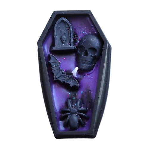 Bougies Parfumées, Bougie Cercueil Halloween, Décorations De Table Parfumées Halloween Pour Cuisine Bureau Salon Appartement Ferme Anniversaire Amis